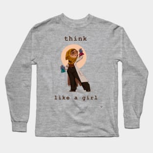 Think Like a Girl Long Sleeve T-Shirt